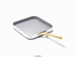 Caraway batterie de cuisine blanc poêle à griller carrée T6TFV80
