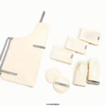 Caraway batterie de cuisine crème ensemble de linge de maison T6TFV241