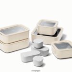 Caraway batterie de cuisine crème ensemble de stockage de nourriture T6TFV205