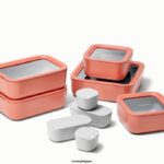 Caraway batterie de cuisine perracotta ensemble de stockage de nourriture T6TFV210