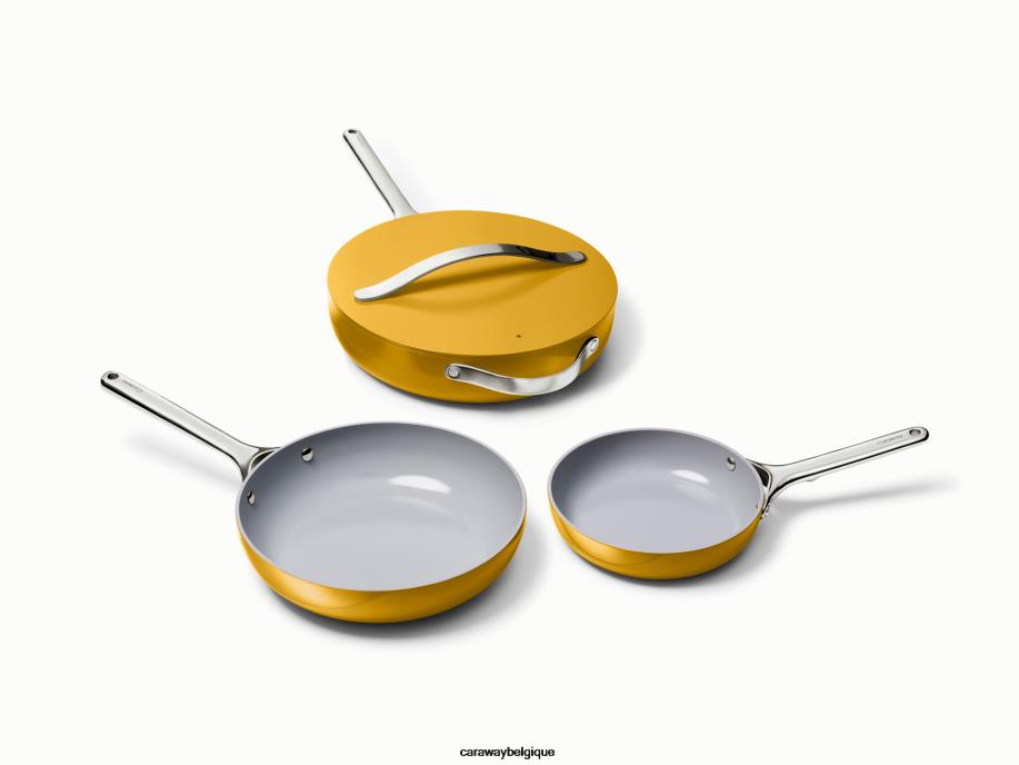 Caraway batterie de cuisine souci trio de poêles à frire T6TFV6 - Image 1