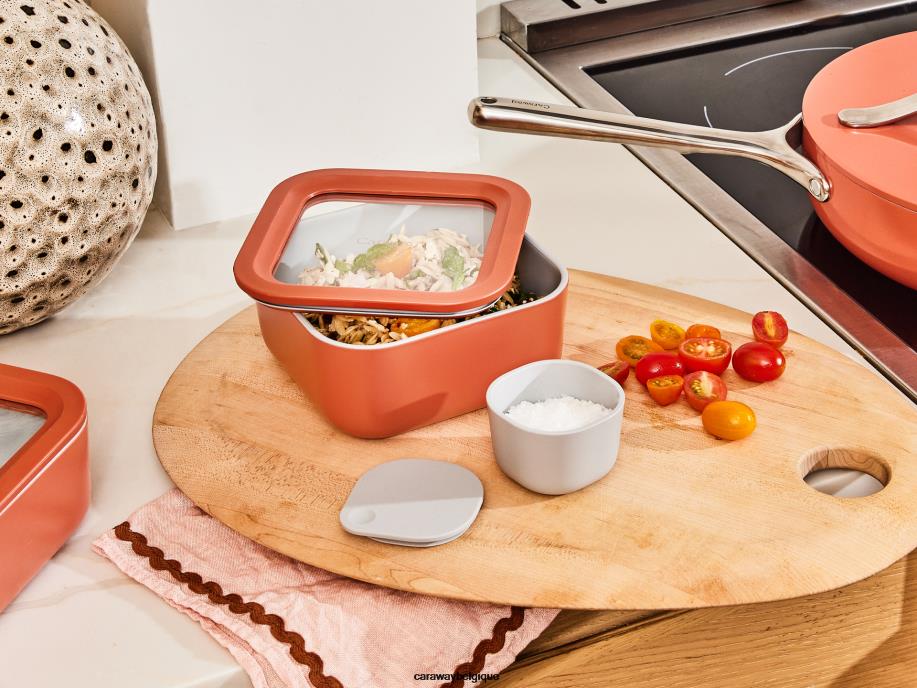 Caraway batterie de cuisine perracotta récipient de stockage de nourriture T6TFV228
