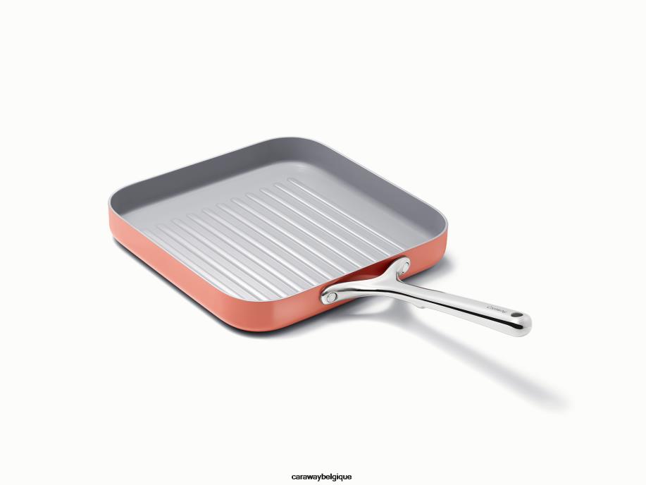 Caraway batterie de cuisine perracotta duo de poêles carrées T6TFV61