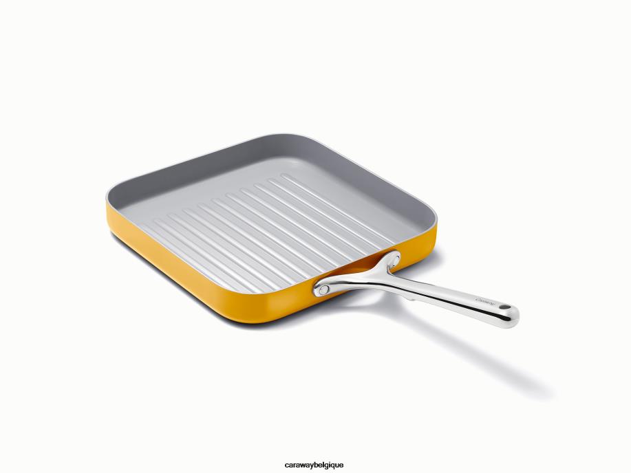Caraway batterie de cuisine souci duo de poêles carrées T6TFV62