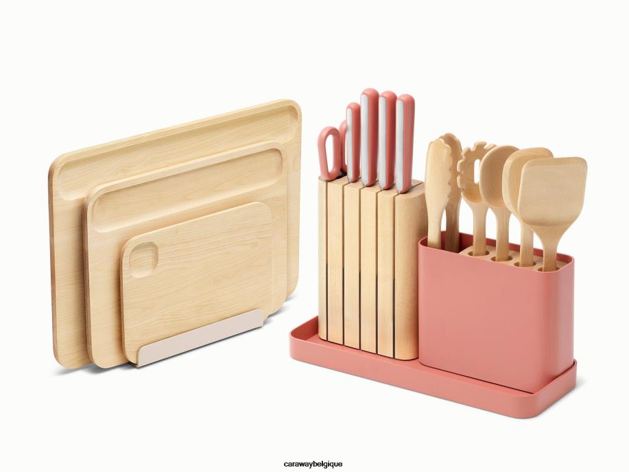 Caraway batterie de cuisine perracotta ensemble de préparation et de planches T6TFV233